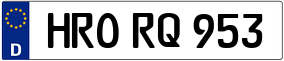 Trailer License Plate